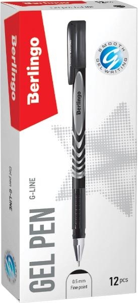 Długopis żelowy czarny 0,5mm G-line (12szt)