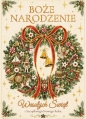 Karnet B6 Boże Narodzenie - Wianek brokat