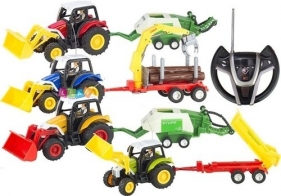 Traktor z przyczepą zdalnie sterowany - <br />