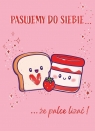 Karnet B6 Walentynki - Tost z dżemem