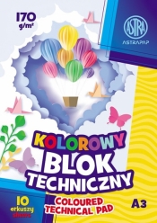 Blok techniczny Astrapap A3/10k - kolorowy