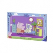 Ravensburger, Puzzle w ramce 15: Peppa przy komputerze (061235)