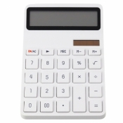 Kalkulator podwójne zasilanie biały