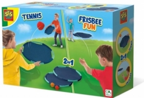 Zabawa w tenisa i frisbee 2w1