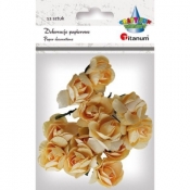 Różyczki papierowe - kremowe (396485)
