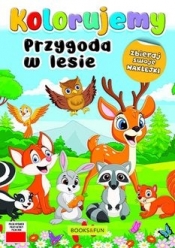 Przygoda w lesie. Kolorujemy - Opracowanie zbiorowe