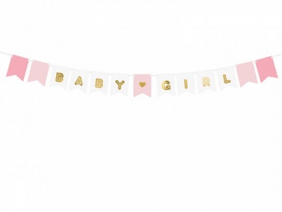 Baner Partydeco Baby Girl, 15 x 160 cm (GRL60)