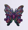  Puzzle drewniane eko 50 Kolorowy motyl A4