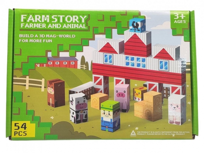 Klocki magnetyczne 54el