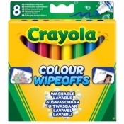 Markery Crayola do białej tablicy, 8 kolorów (8223)