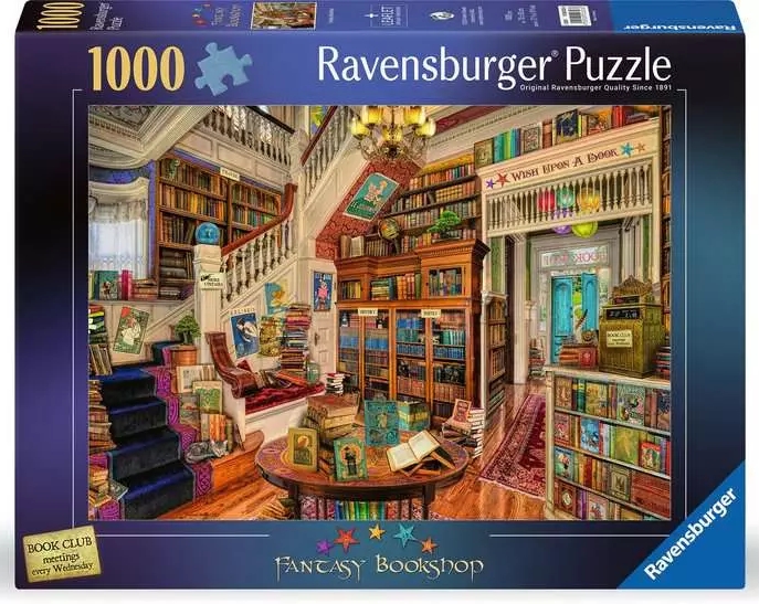 <img src='https://webimage.pl/pics/236/3/d40055550032361.png' style='height:440px' /> Ravensburger, Puzzle 1000: Fantastyczna księgarnia (19799)