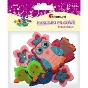 Naklejki filcowe - 10 szt. (373236)