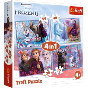 Puzzle 4w1: Frozen 2 - Podróż w nieznane (34323)