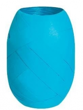Wstążka kłębuszek 20m/10mm - matowa turkusowa