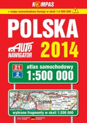 Polska 2014 Atlas samochodowy 1:500 000