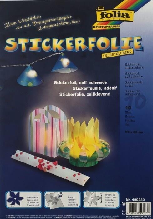 Folia samoprzylepna 23x33cm 10 arkuszy