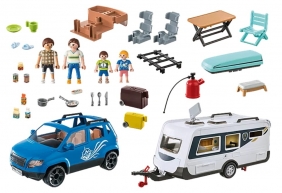 Playmobil Family Fun: Samochód z przyczepą kempingową (71423)