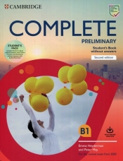Complete Preliminary Student's Book Pack (SB wo Answers w Online Practice and WB wo Answers w Audio Download) - Peter May, Emma Heyderman