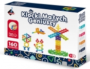 Klocki małych geniuszy - kwiatki kulki, 160el. (125237)