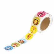 Naklejki motywacyjne 2,5cm - zwierzątka... 500szt