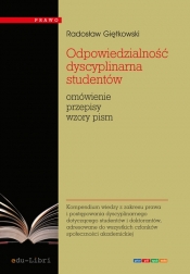 Odpowiedzialność dyscyplinarna studentów - Giętkowski Radosław