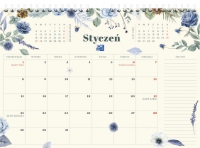 Oxford, Kalendarz ścienny A4 2024 - Flower (400180748)
