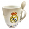 Kubek ceramiczny z łyżeczką Real Madrid