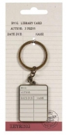 Pulteney Press Brelok metalowy - Library card