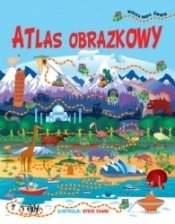 Atlas obrazkowy + wielka mapa świata - Opracowanie zbiorowe