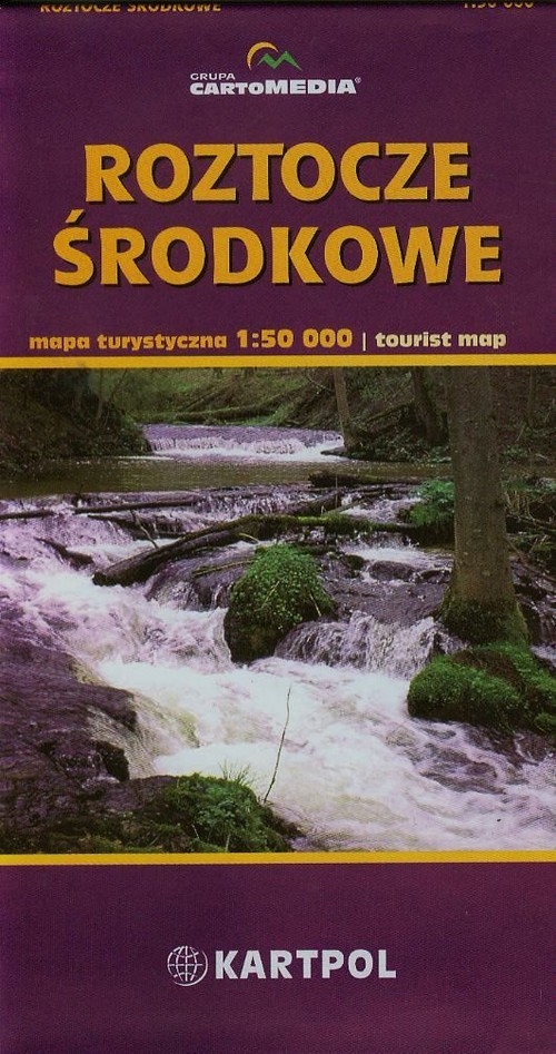 Roztocze Środkowe mapa turystyczna