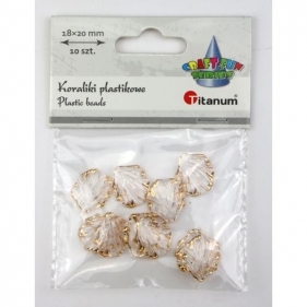 Koraliki plastikowe muszelki 5mm 10szt