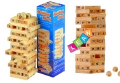 Drewniana układanka chwiejąca się wieża Jenga