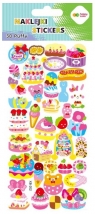 Naklejki 3D Puffy - Funny Sweets, 9.5 cm x 22 cm, Happy Color
