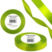 Wstążka satynowa 25mm/32m zieleń wiosenna