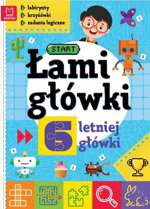 Łamigłówki 6-letniej główki Labirynty krzyżówki zadania logiczne