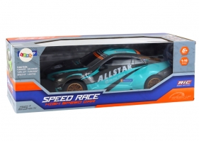 Auto sportowe R/C 1:10 turkusowo- czarne