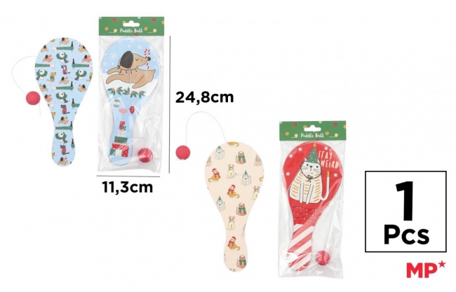 <img src='https://webimage.pl/pics/239/5/d8435250935239.jpg' style='height:440px' /> Paletka z piłką na gumce świąteczna MIX