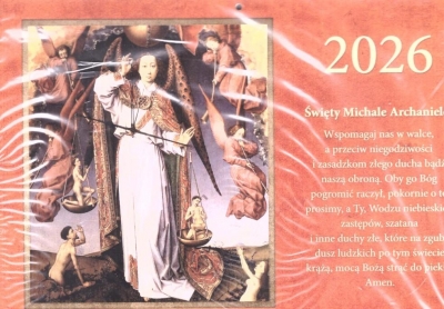 Kalendarz 2026 trójdzielny Śwqięty Michale