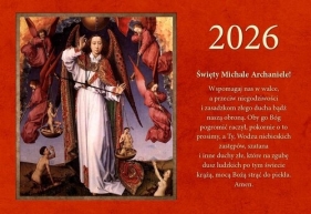 Kalendarz 2026 trójdzielny Święty Michał Archanioł