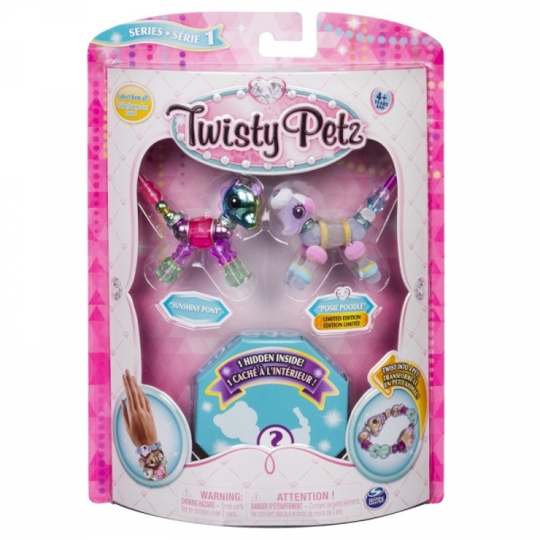 Bransoletki Twisty Petz - 3-pak Kucyk, pudel, kot (6044203/20103205)
