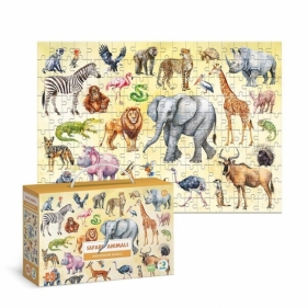 Puzzle 200 Montessori Safari animals