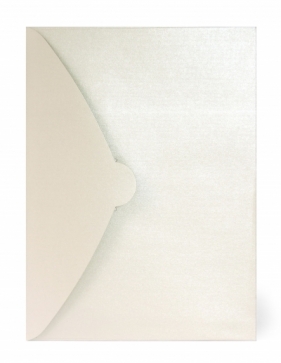 Teczka ofertowa Galeria Papieru ozdobna kopertowa metalizowana A4 kolor: kremowy 1 kieszeni 21 x 29,7 cm (220902)