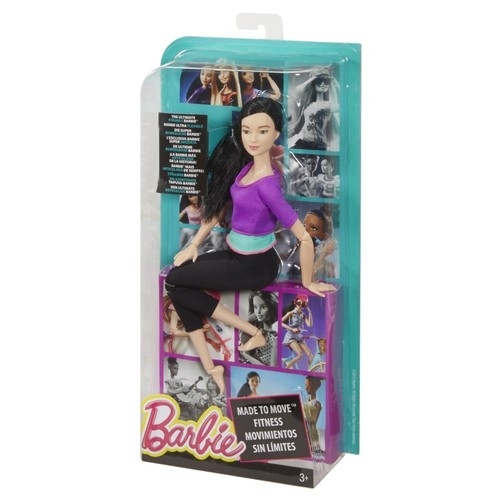 Barbie lalka Made to move Purple top (DHL81)