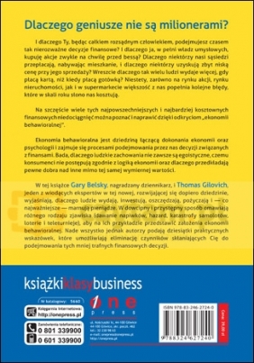 Dlaczego mądrzy ludzie popełniają głupstwa finansowe? - Gary Belsky, Thomas Gilovich