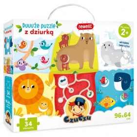 Duuuże puzzle z dziurką