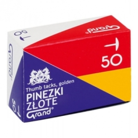 Pinezki złote (10szt) GRAND