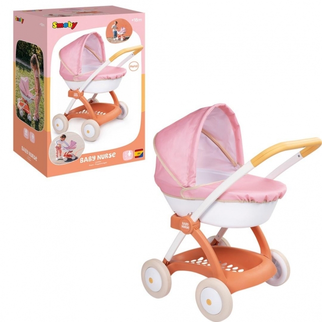 <img src='https://webimage.pl/pics/241/1/d3032162541241.jpg' style='height:440px' /> Smoby Baby Nurse wózek głęboki