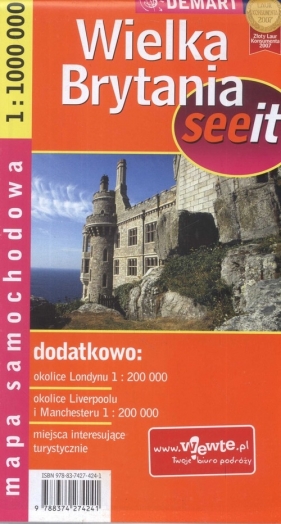 Wielka Brytania seeit mapa samochodowa