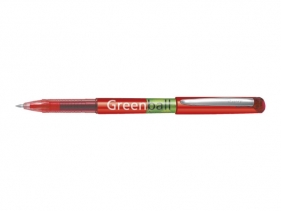 Pióro kulkowe z płynnym tuszem Pilot Greenball Begreen - czerwone