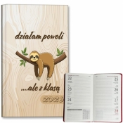 Kalendarz 2026 A6 tygodniowy Leniwiec z klasą